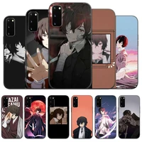 anime bungou stray dogs dazai osamu phone case for samsung galaxy a21s a31 a32 4g 5g a20e a series silicone black soft cover