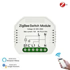 Умный выключатель света Tuya ZigBee, мини-выключатель сделай сам с дистанционным управлением через приложение Smart LifeTuya, с Amazon Alexa Google Home, 3,0