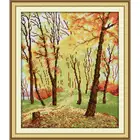 Набор для вышивки крестиком Joy Sunday, Набор для вышивки осенним пейзажем, набор для шитья 14CT 11CT, Набор для вышивки холщовой ткани, домашний декор