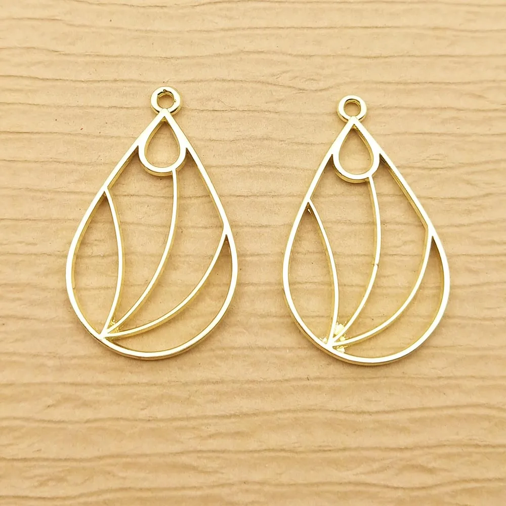 10 шт. 19x31 мм, подвеска в виде капли воды для изготовления ювелирных изделий, модные серьги, подвески, браслет, ожерелье, подвески, фурнитура «сделай сам»