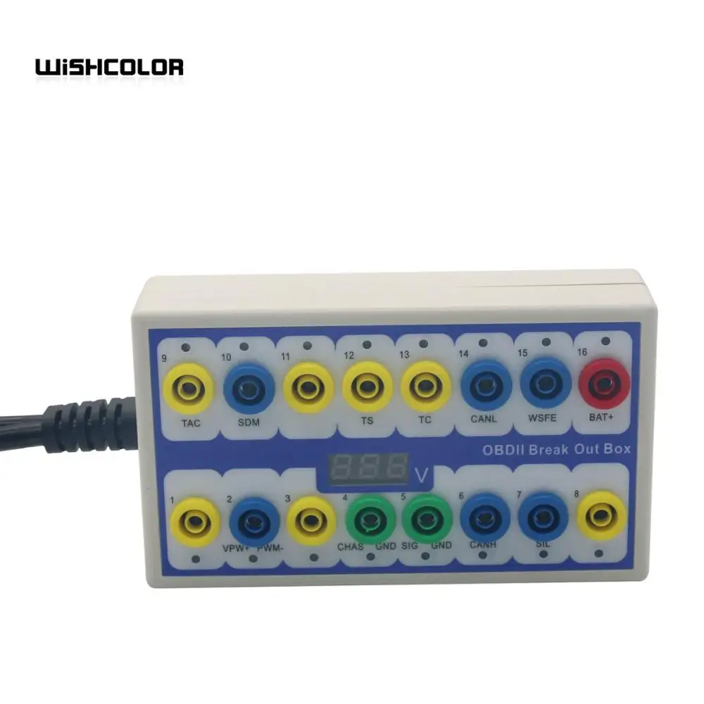 OBD разъем Link OBDII протокол детектор и выбивать коробка тестер диагностический