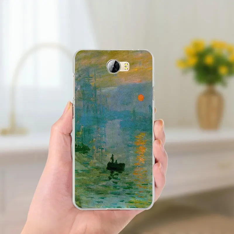 Claude Monet Impression Oil Painting Soft Phone Cases for Huawei P8 P9 P10 P20 Mate 10 Pro Y5 Y6 Y3 II Y7 Honor 6X 9 Lite | Мобильные