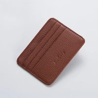 fashion slim minimalist wallet pu leather credit card holder short purse leather id card holder candy color bank multi slot card