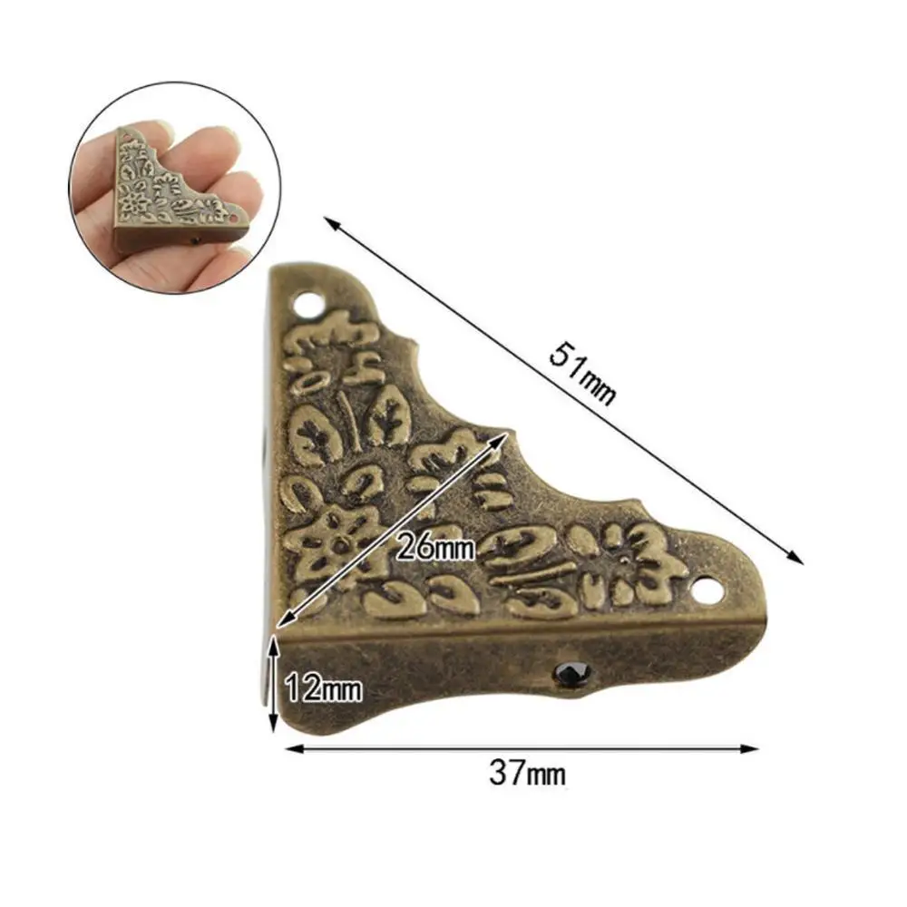 8 шт. бронзовые Защитные уголки для альбомов 37 мм|Бамперы углов| |