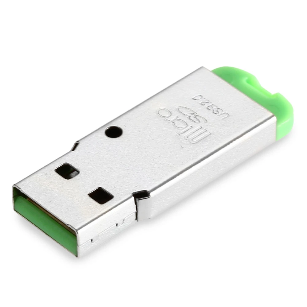 Мини устройство для чтения карт памяти Micro SD/TF металлический USB 2 0|Картридеры| |
