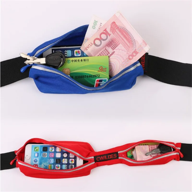 Поясная сумка для мужчин и женщин Модный водонепроницаемый ремень с двойным