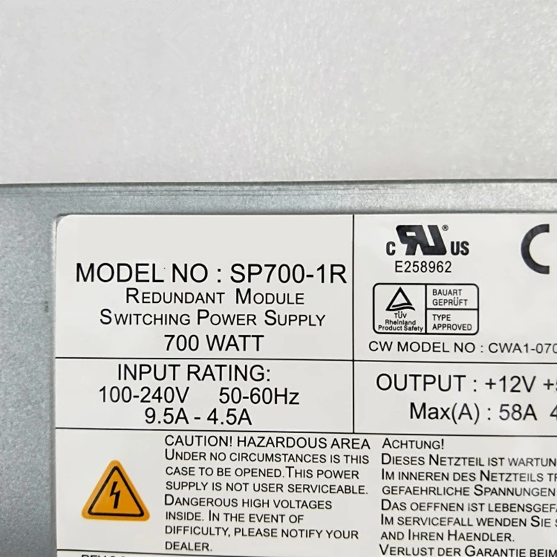 Новый оригинальный блок питания для Supermicro 1U 700 Вт импульсный источник SP700-1R |