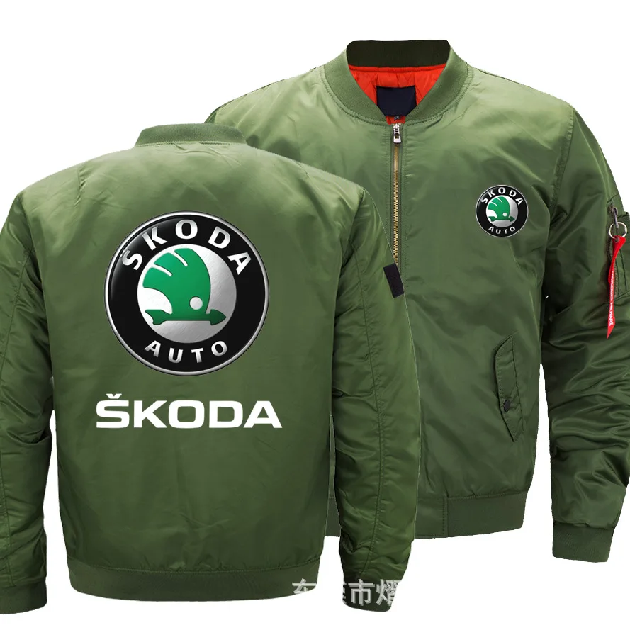 Мужская Летающая куртка теплая приталенная пилота супер для skoda хип хоп