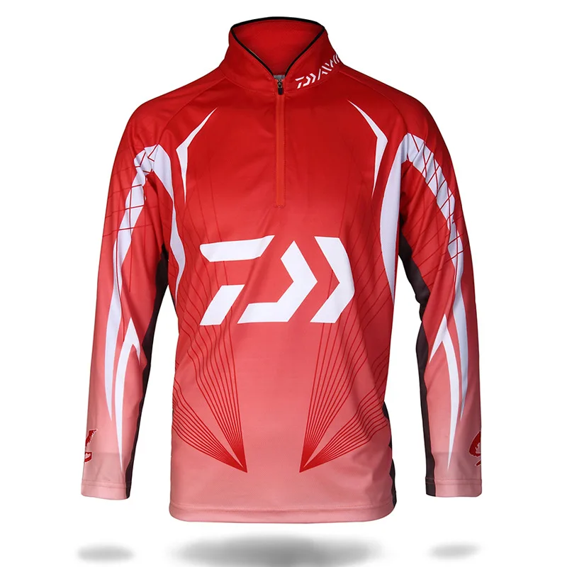Daiwa одежда для рыбалки дышащая быстросохнущая анти УФ Мужская с длинным рукавом