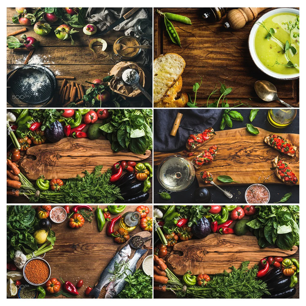 

Vegetable Food Table Photograph Background Photo Backdrop Props Studio Art Cloth