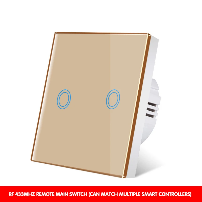 Сенсорный выключатель европейский стандарт трехцветная панель из хрустального