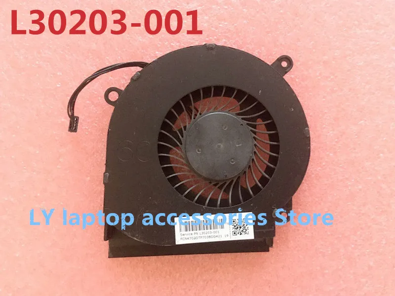 Для HP Omen 15-DC 15-DC0004TX 15-DC0009TX TPN-Q211 оригинальный охлаждающий вентилятор для ноутбука L30203-001 4-контактный вентилятор