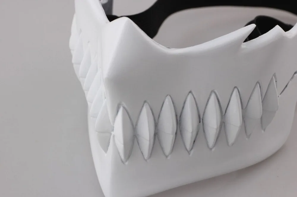 Аниме отбеливающая маска для косплея халибеля полые вееры реквизит Хэллоуина