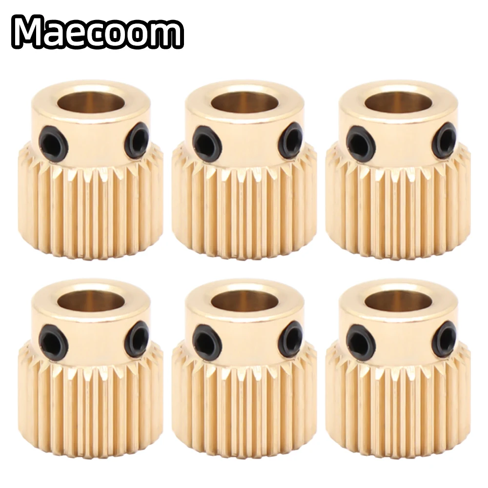 

Mk7 MK8 Extrusion Gear 26 40 Tooth Teeth Brass Drive Gear Feeding Gear Wheel for Anet A8 Ender3 Cr10 3D Printer Extruder