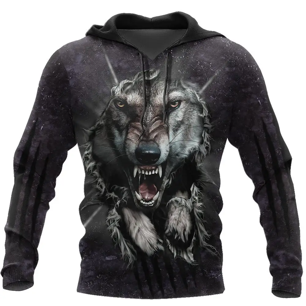 

Wolf 3D All Over Printed Men Hoodies Sweatshirt Unisex Streetwear Zipper Pullover Casual Jacket Tracksuits KJ0185