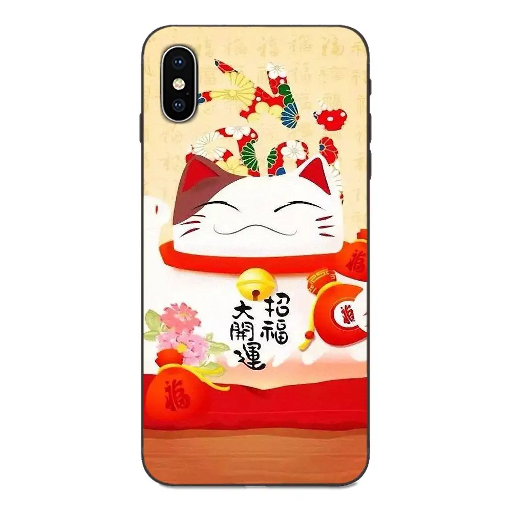 TPU Skin Painting For Xiaomi Mi Mix Max Note 2 2S 3 5X 6 6X 8 9 9T SE A1 A2 A3 CC9e Lite Play Pro F1 Festival Fortune Lucky Cat | Мобильные