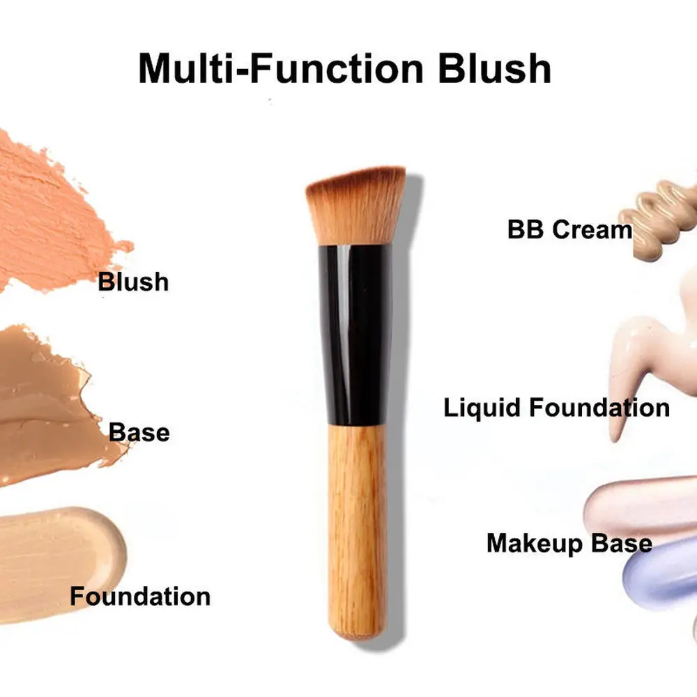 1 шт. Кисть для макияжа лица из козьей шерсти тональный крем румяна пудра основа