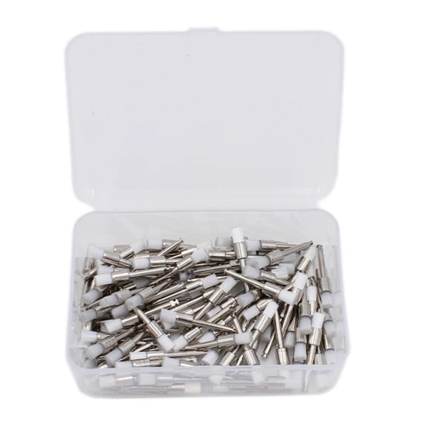 100pcs 100 шт./пакет зубная полировальная щетка полировальный полировщик Prophy резиновый колпачок защелка красочная нейлоновая щетина смешанный стиль стоматологический инструмент лабораторный инструмент - Цвет: 100pcs