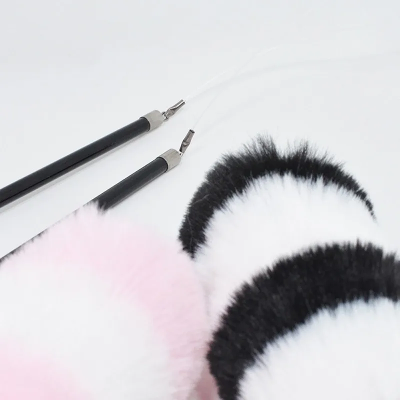 

Funny Cat Stick Toys Simulation Fox Tail Hair For Cat Entertainment Exerciser Playing Pet Training Toy Tease Cat Interactive Toy