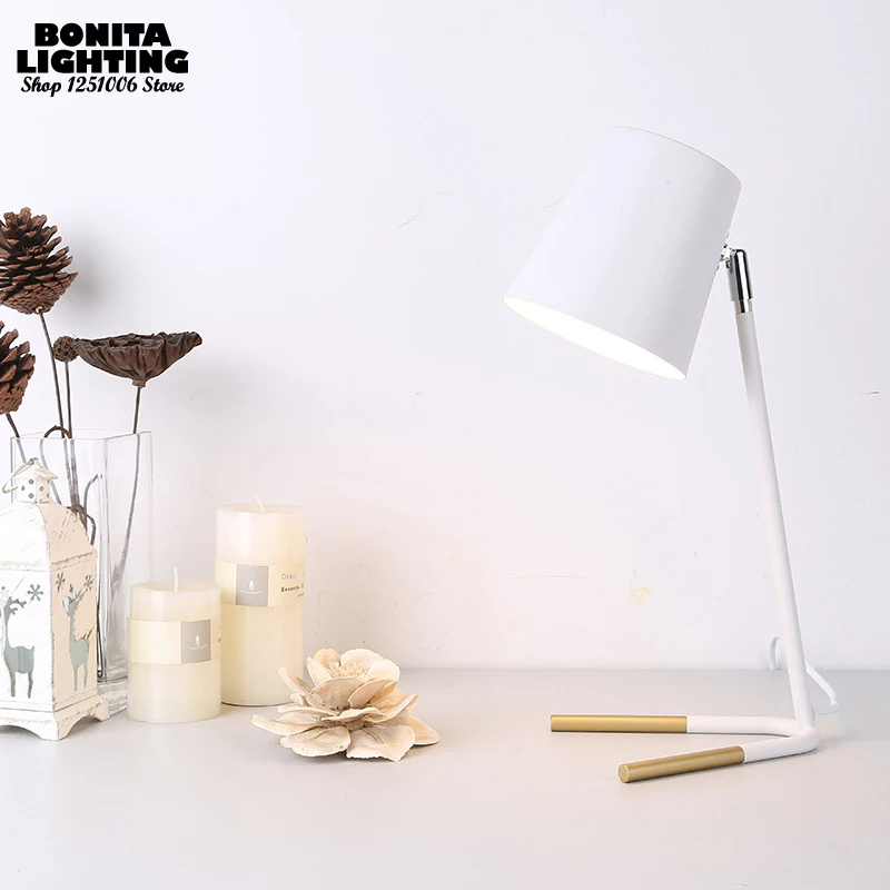 Скандинавская настосветильник для чтения Macaron регулируемые светодиодные