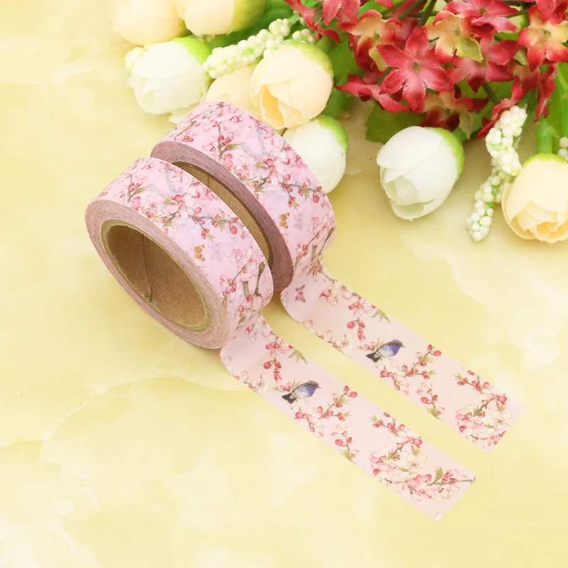 Горячая Распродажа 1 рулон 1,5*10 метров Kawaii инструменты для скрапбукинга маскирующая лента Рождественский фотоальбом Diy декоративные ленты - Цвет: B157