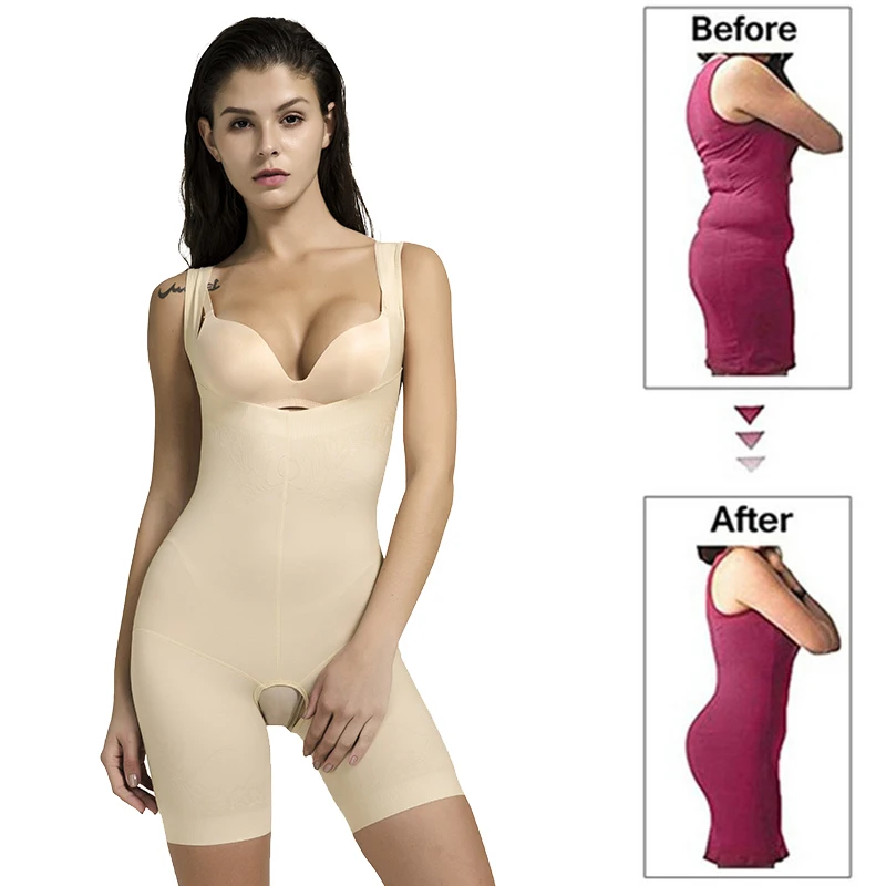 Женское Утягивающее боди Корректирующее белье для сжигания жира облегающее