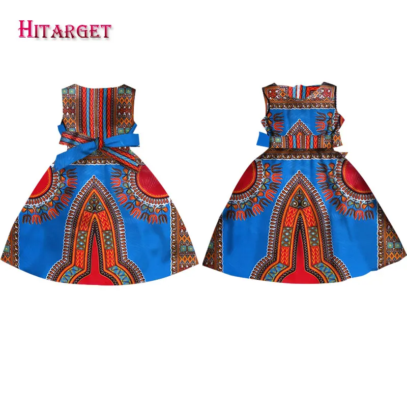 Модные платья в африканском стиле для девочек Vestidos Kanga Одежда Платья без рукавов