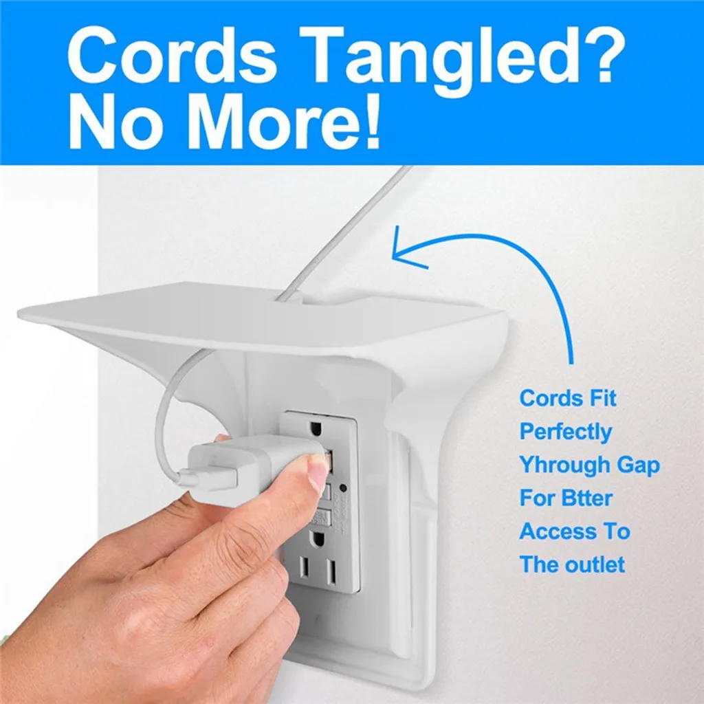 Зарядный кронштейн полка розетка настенное крепление простая Подставка для