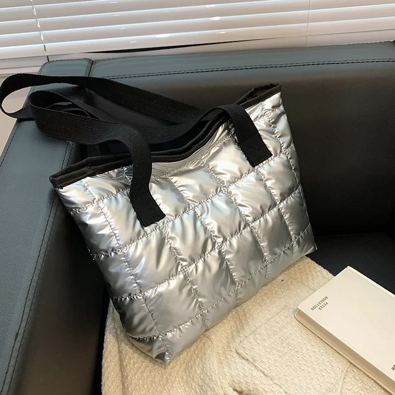 

European and American wind of new fund of 2021 autumn winters is han edition space cotton-padded jacket female bag bag