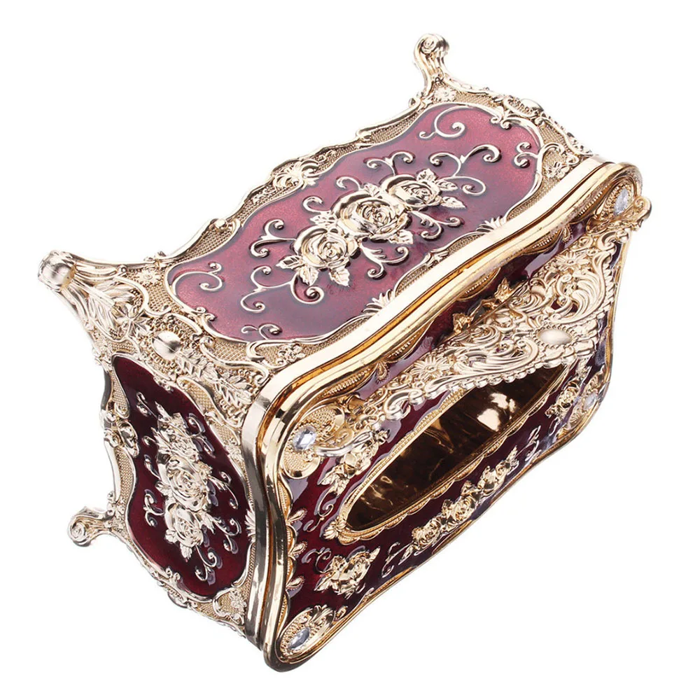 Европейская стильная тканевая коробка роскошный акриловый Органайзер для