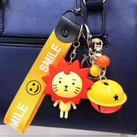 creative cute new lion keychain celebrity same style key chain ring men and women couple cars and bags hanging ornaments