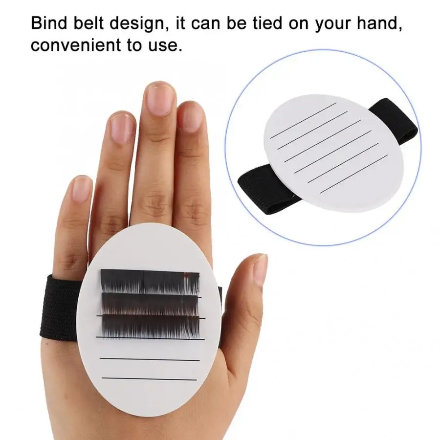 Профессиональная акриловая ручная ложная пластина для ресниц поддон