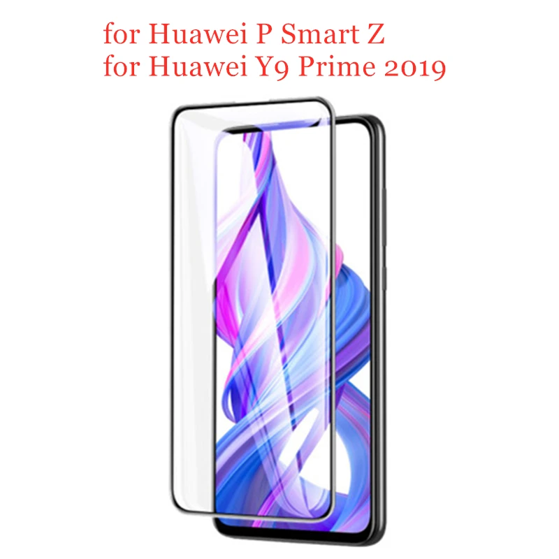 Закаленное стекло для Huawei P Smart Z/ Y9 Prime 2019 защита экрана Черная защитная пленка