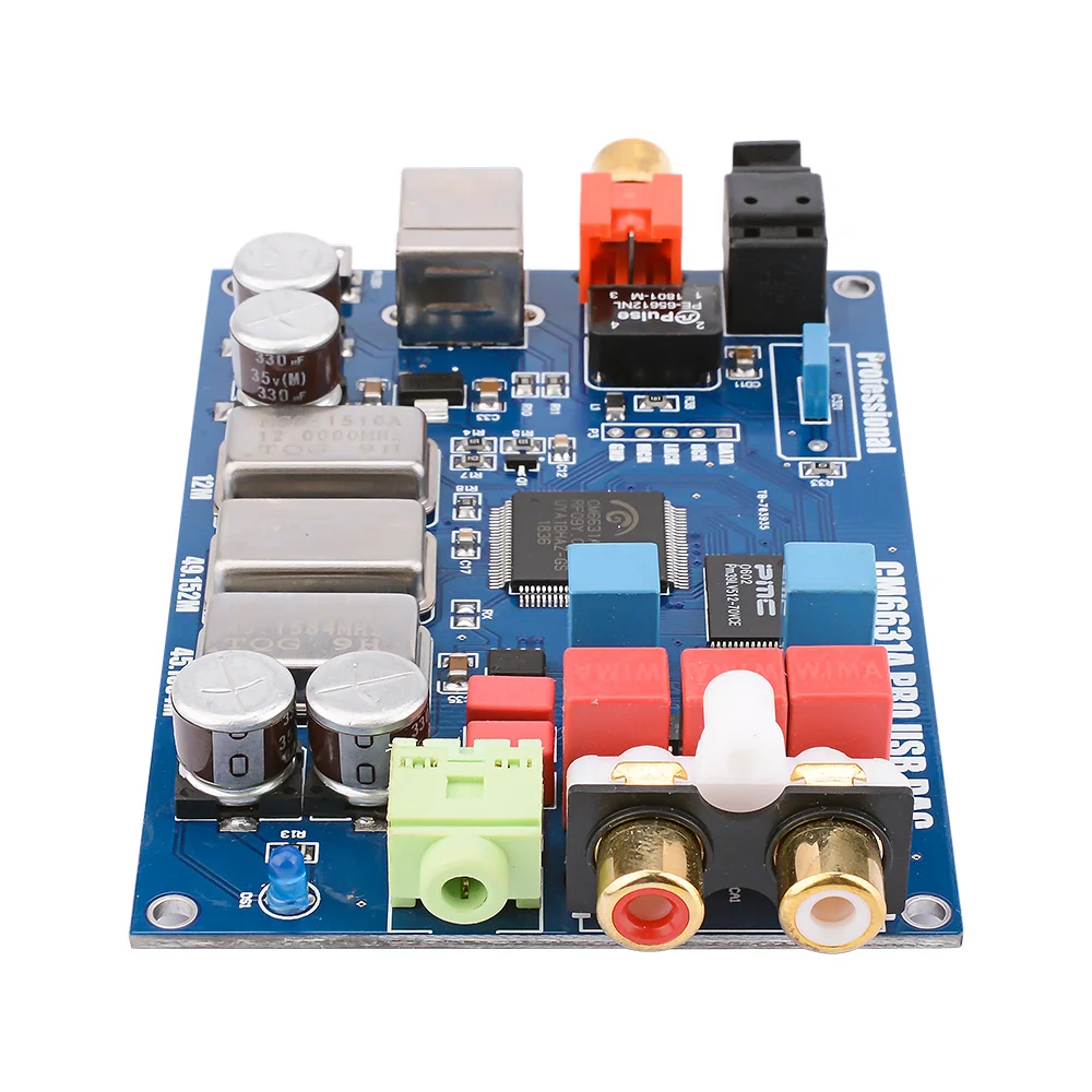 AIYIMA CM6631A цифровой интерфейс 32/24Bit 192K звуковая карта ЦАП USB к I2S/SPDIF коаксиальный Выход ES9023 независимое декодирование