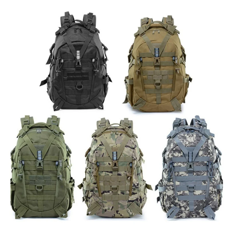 

40L Waterproof Tactical Backpack Outdoor Military Reflective Stripe Rucksacks Sports Camping Hiking Trekking Fishing Hunting Bag
