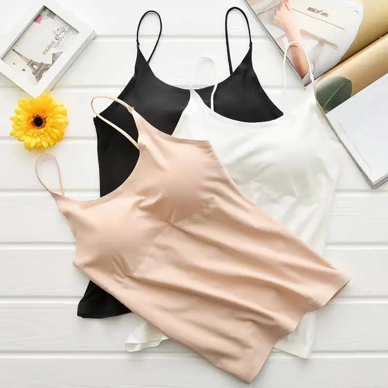 

Women 2021 Spring Autumn Fashion Slim Bottoming Vest Tops Female Solid Color Vest Tops Ladies New O-neck Sleeveless Tops D898
