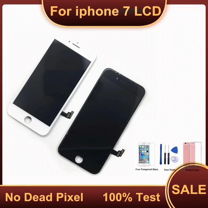 AAAA Качество без битых пикселей ЖК дисплей для iphone7 сенсорный экран дигитайзер