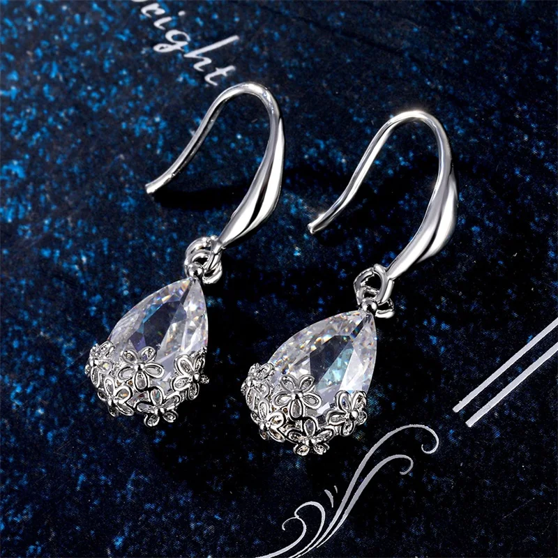 Новые длинные серьги IFMIA в виде белых капель воды милые висячие цветка цвета