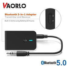 aptX Low latency 5.0 Bluetooth Transmitter Receiver 2 In 1 Audio Wireless Adapter For Car TV PC Speaker Headphone 3.5MM Aux Jack