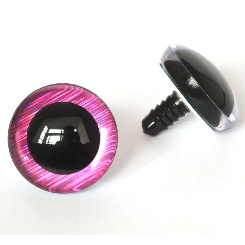 20pcs--25--30-35-40mm clear 3D glitter eyes plastic safety toy long stem + fabric washer | Игрушки и хобби
