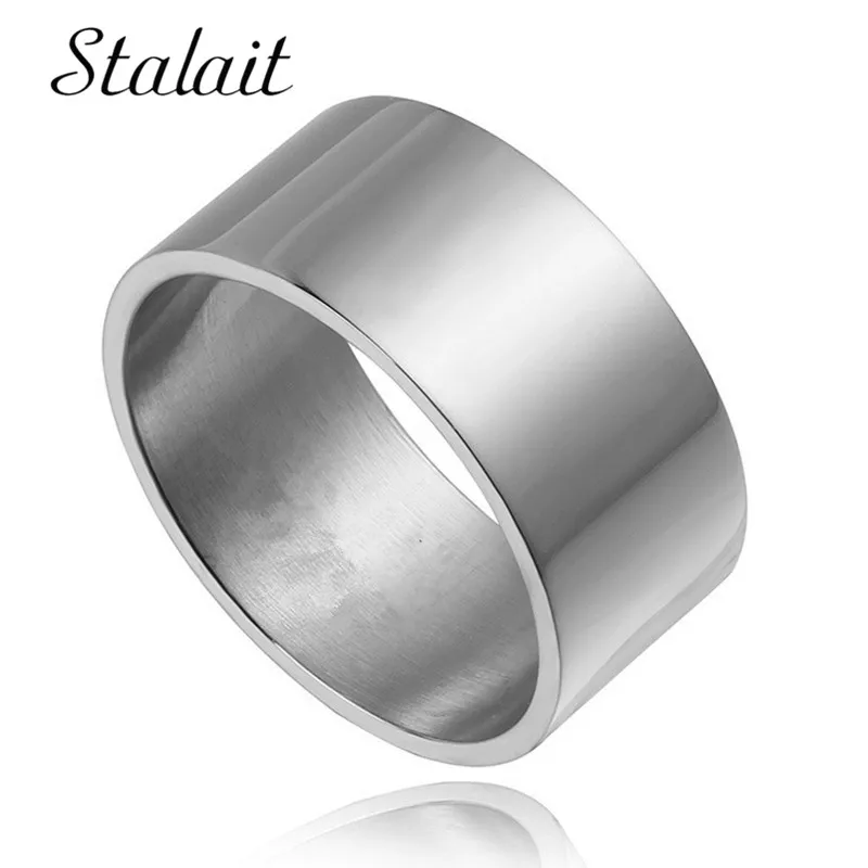 Классическое Свадебное Брендовое кольцо 10 мм простые яркие парные кольца из