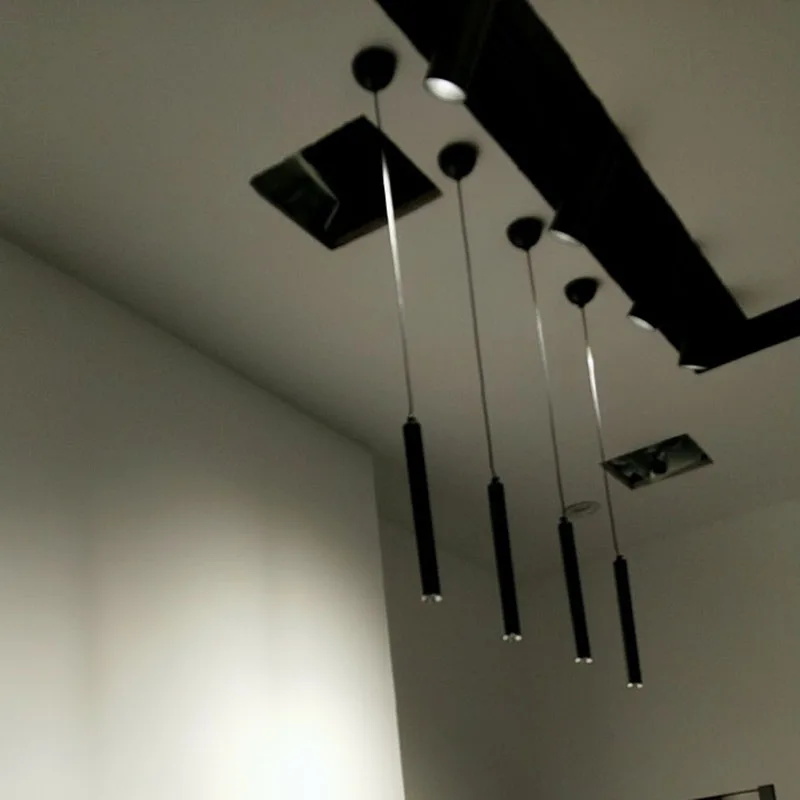 Dia3cm скандинавский подвесной светильник длинная трубка светодиодный