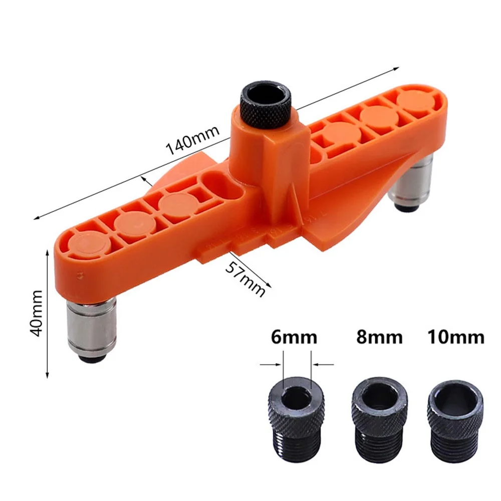 

2 in 1 Straight Hole Punch Locator Find Center Scriber Round Dowel Puncher DIY Woodworking Tools Drill Guides 6/8/10mm