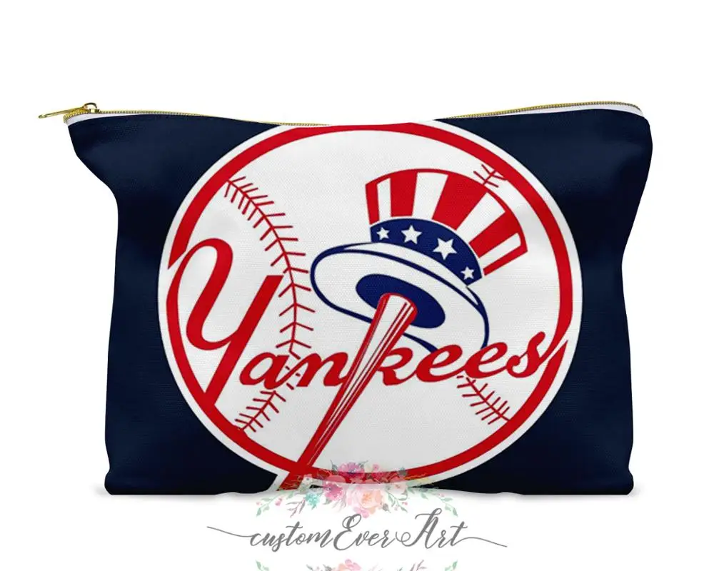 Нью-Йорк Yankees косметическая сумка, косметическая сумка Косметическая сумка для макияжа симпатичная дорожная сумка для женщин подарок