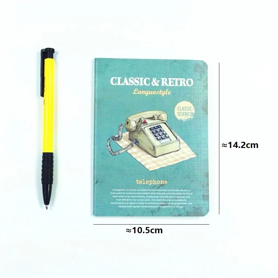 1pcs/lot classic & retro old science notebooks diary paper pad marker memo book school and office supplies |