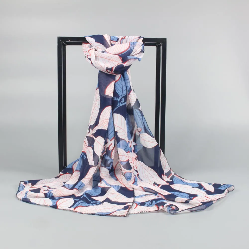 Floral Print Retro Head Neck Silk Satin Scarf Large Shawls Women Sunscreen Printed Soft Chiffon Shawl Wrap Wraps Scarves | Аксессуары