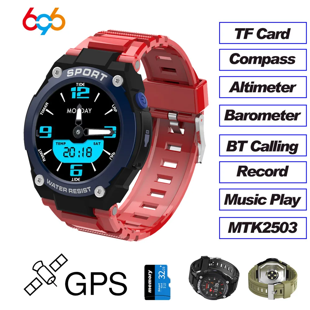 696 DT97 gps Смарт часы мужские уличные Bluetooth звонки TF карта воспроизведения музыки