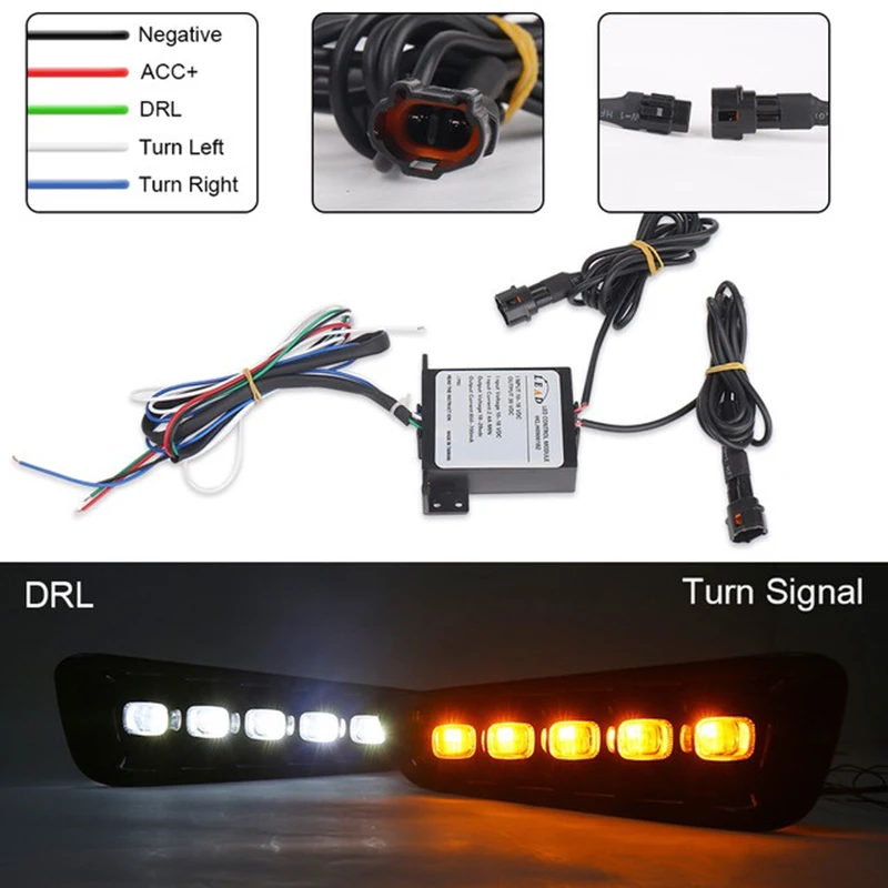 1 комплект светодиодный светильник дневной ходовой противотуманный s DRL для Ford F150
