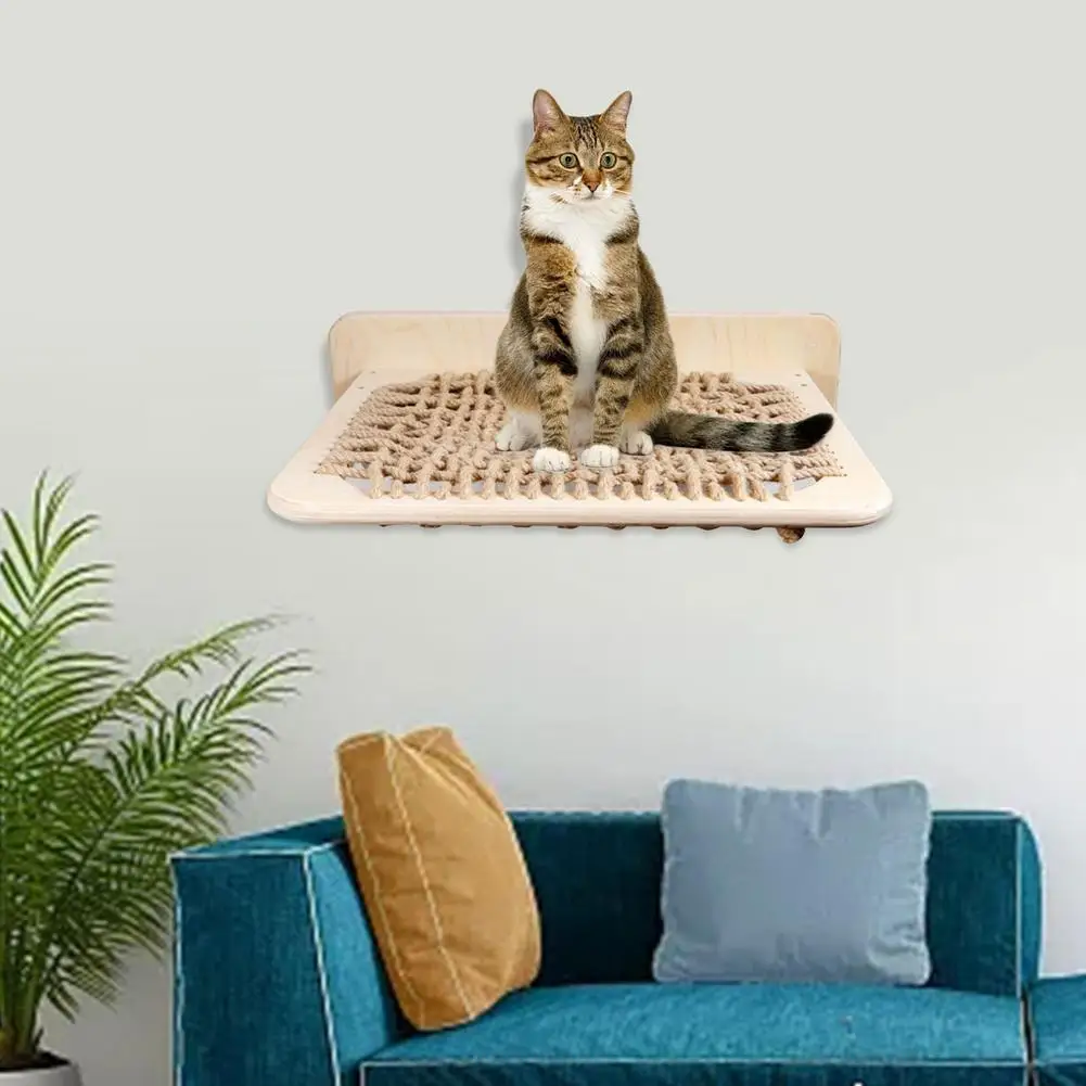 Сетчатая рама для кошачьего туалета подвесной гамак из массива дерева