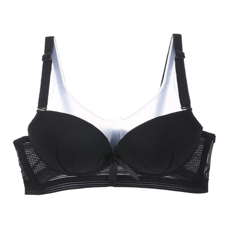 

Women Top Sexy Push Up Bra Breathable Women Lingerie Solid One Piece studeng girl Bra gather breast lovely dress bra